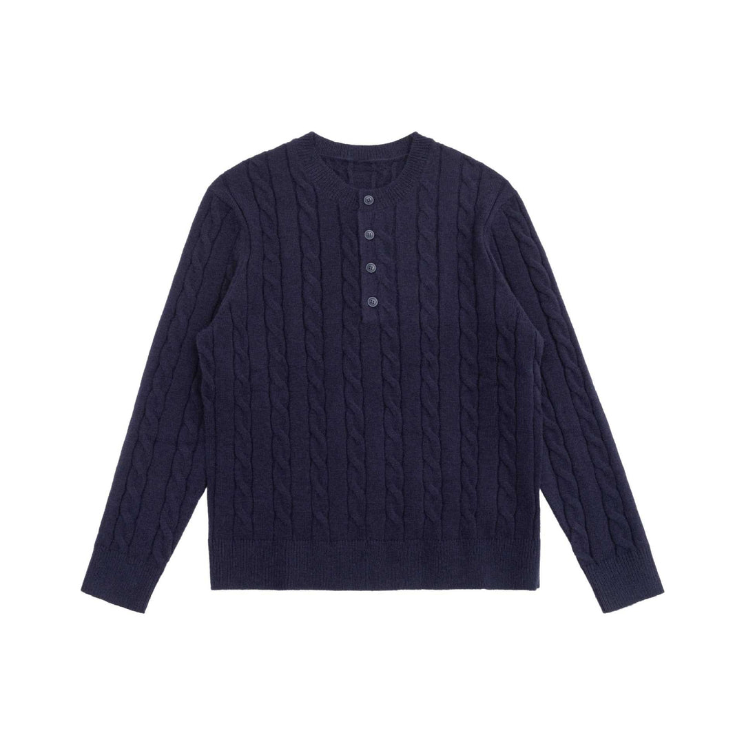 Damen Strick-Cardigan mit Zopfmuster und Rundhalsausschnitt Shop Nory