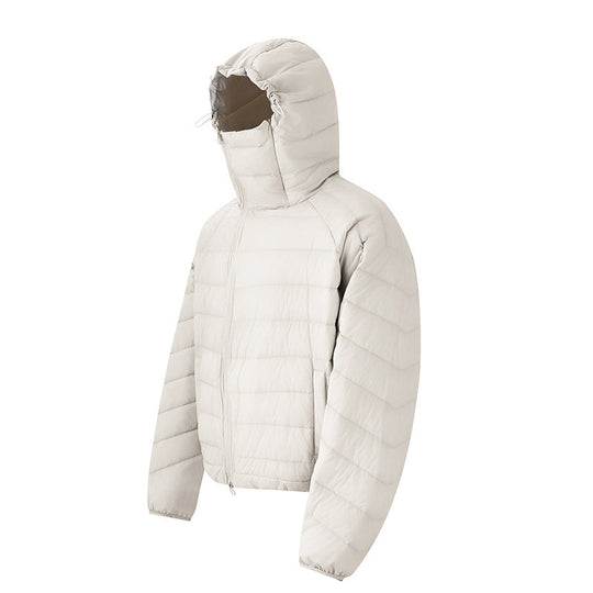 Unisex Leichte wattierte Kapuzenjacke mit Thermo‑Isolierung, Stehkragen und verdecktem Reißverschluss Shop Nory