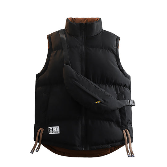 Damen Moderne gesteppte Outdoor-Weste mit integriertem Gürteltaschen‑System und hohem Stehkragen Shop Nory