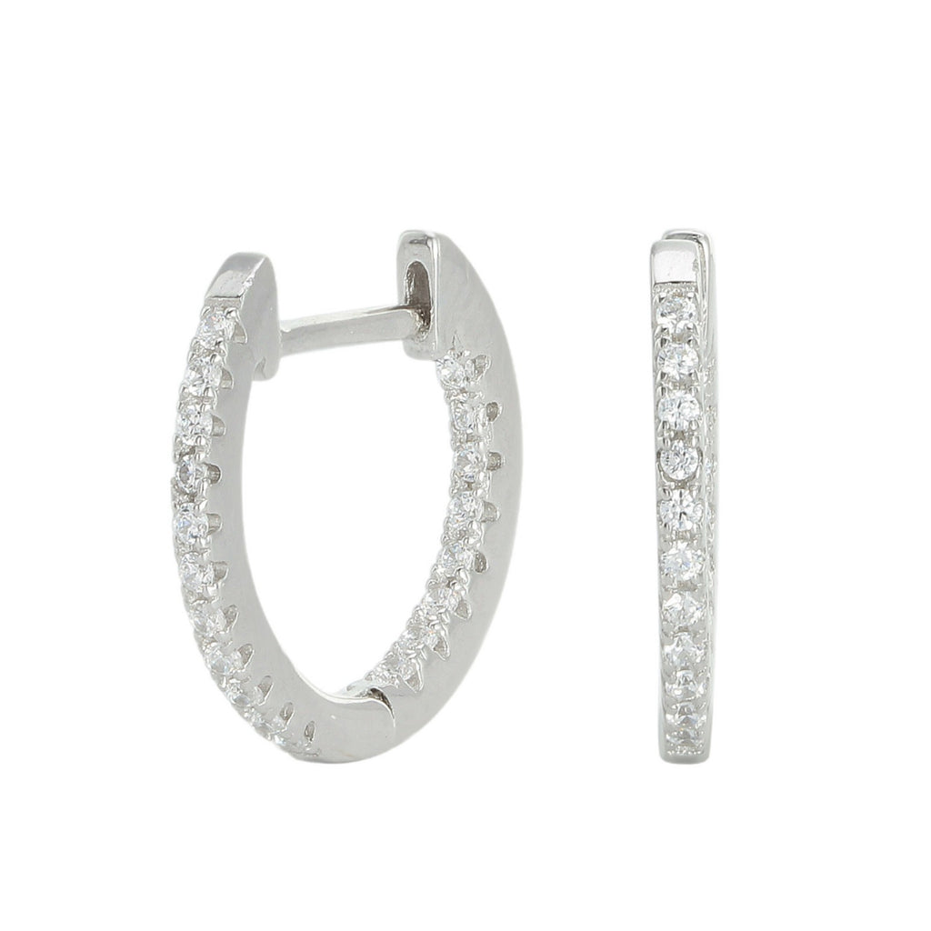 Damen Ohrhänger mit funkelndem Zirkonbesatz in eleganter Goldoptik Shop Nory