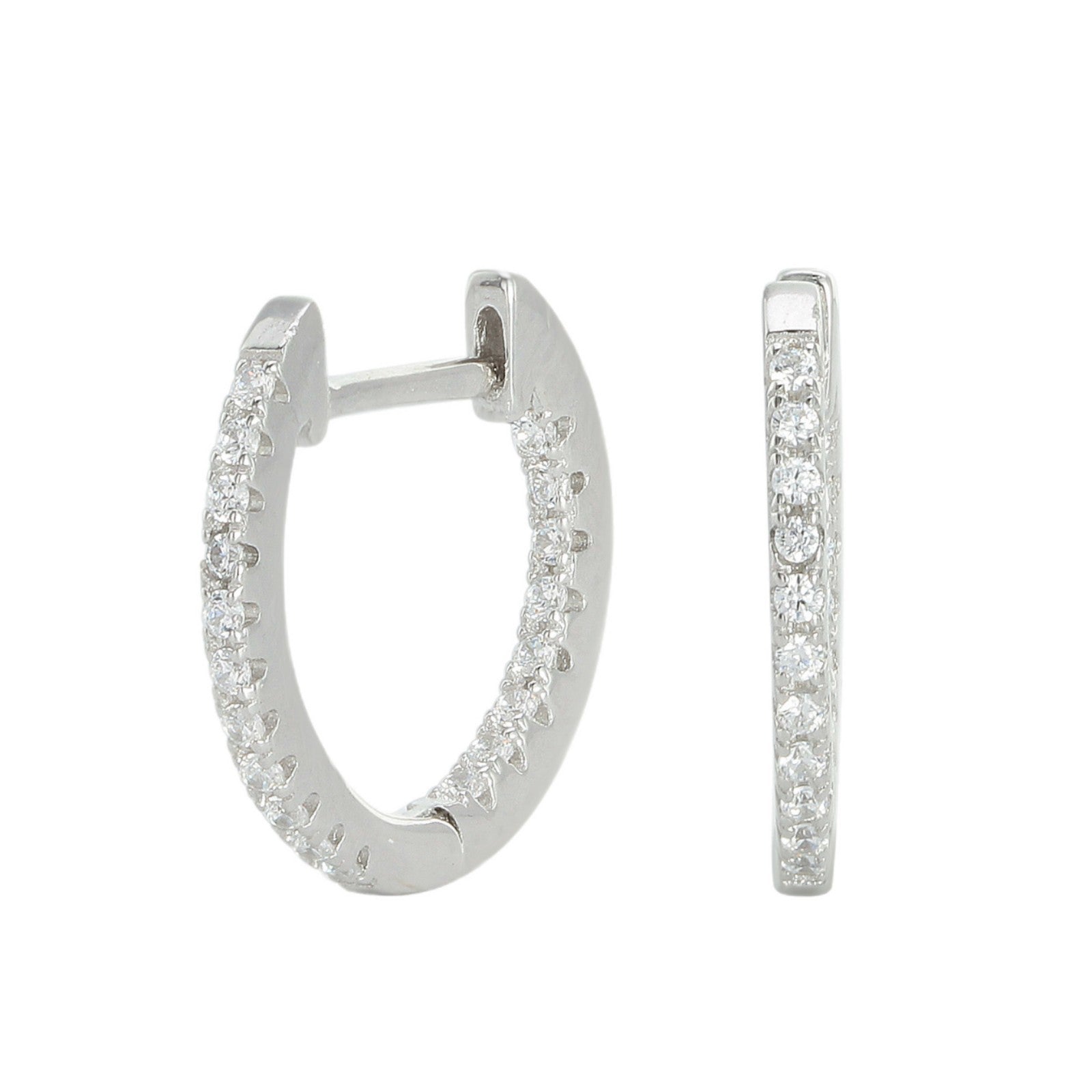 Damen Ohrhänger mit funkelndem Zirkonbesatz in eleganter Goldoptik Shop Nory