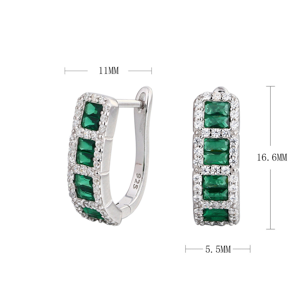 Damen Ohrhänger mit funkelndem Zirkon-Arrangement und elegantem Design Shop Nory