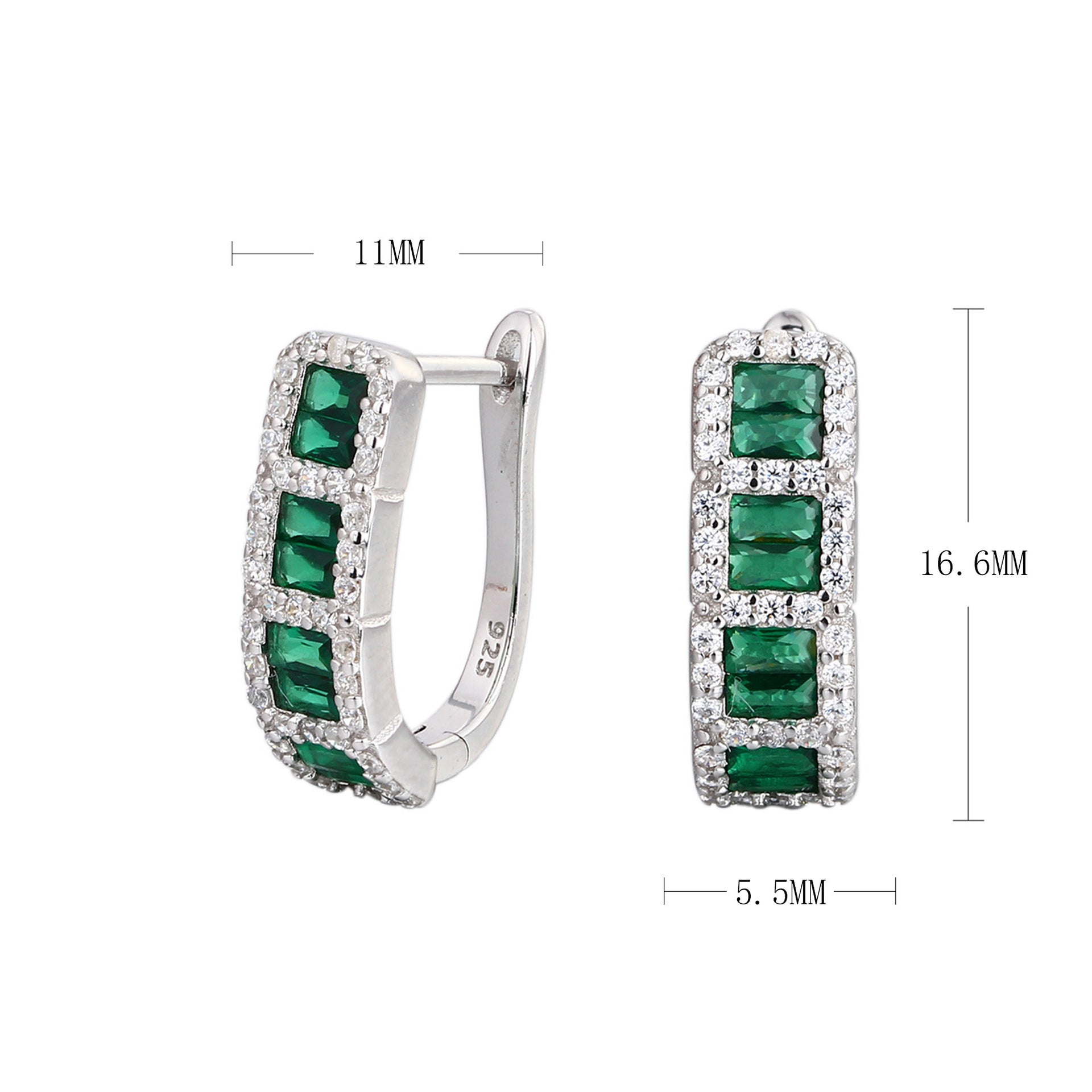 Damen Ohrhänger mit funkelndem Zirkon-Arrangement und elegantem Design Shop Nory
