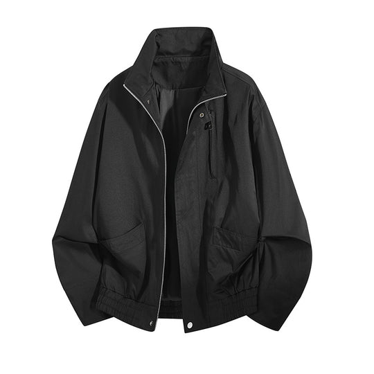 Herren Leichte Utility-Blousonjacke mit Stehkragen und elastischem Saum Shop Nory
