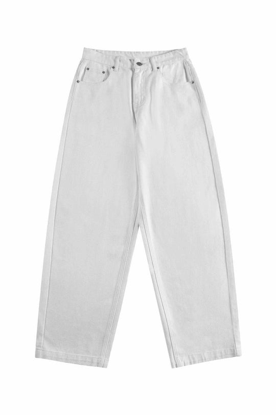 Damen High‑Waist Cropped-Jeans mit weitem Bein und Five‑Pocket Details Shop Nory