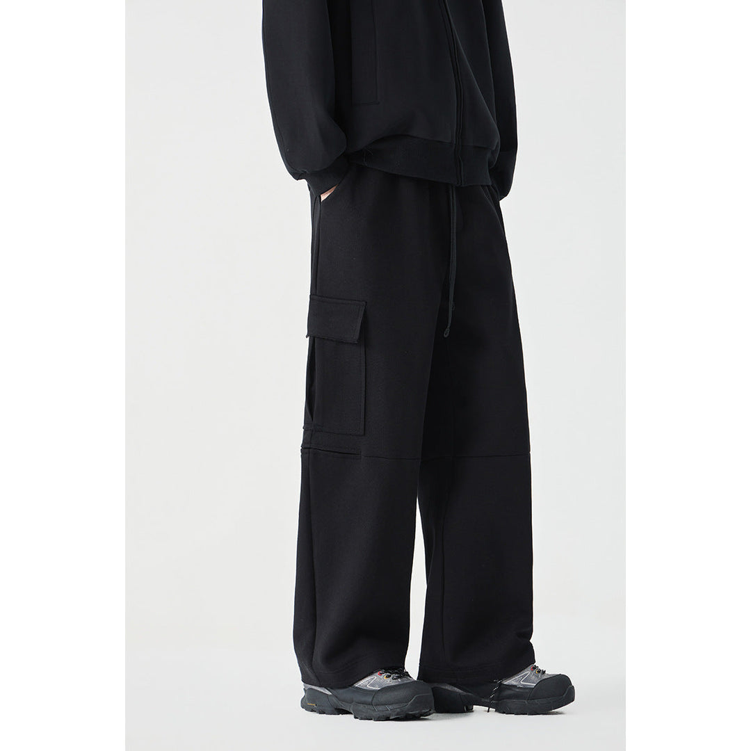 Damen Weite Cargo-Jogginghose aus French Terry mit Gummibund und aufgesetzten Klappentaschen Shop Nory