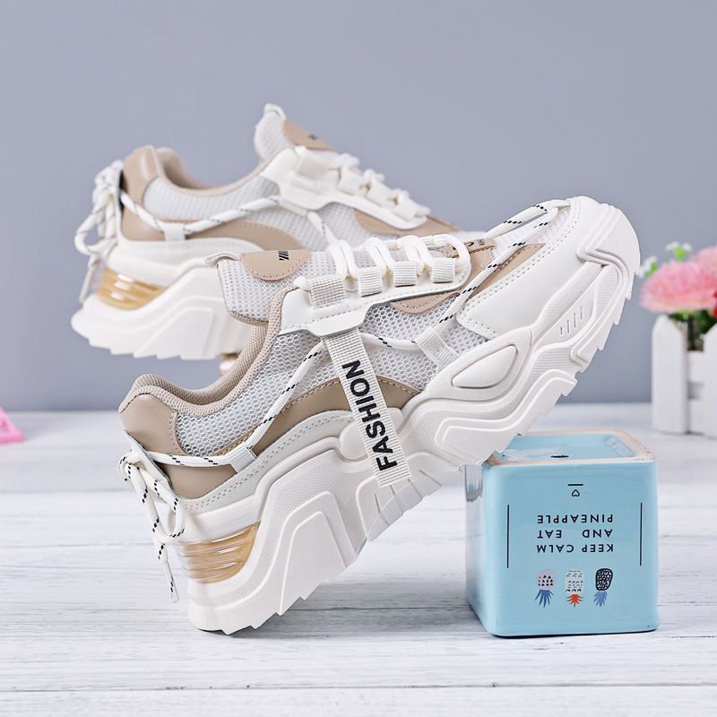 Damen Sportliche Modische Sneakers mit atmungsaktivem Obermaterial und dämpfender Sohle