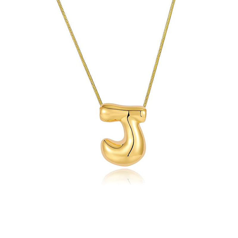 Damen Halskette mit skulpturalem Anhänger und feinem Gliederdesign Shop Nory