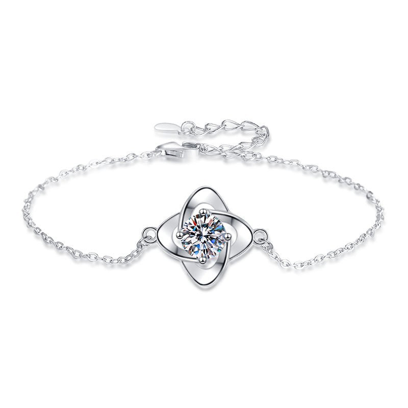 Damenarmband mit funkelndem Kristall und elegantem Edelstahl-Design Shop Nory