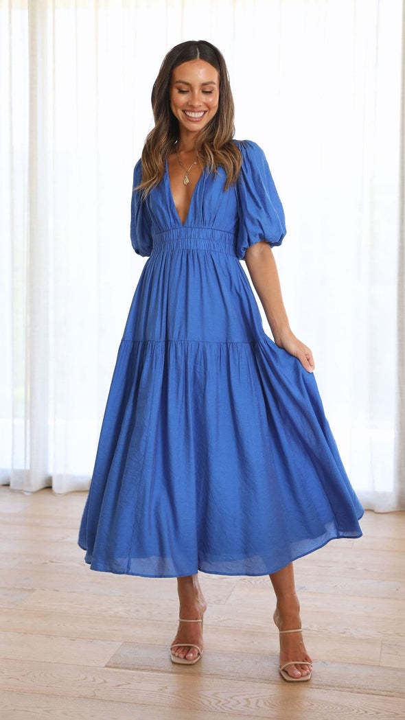 Taillierter Midikleid