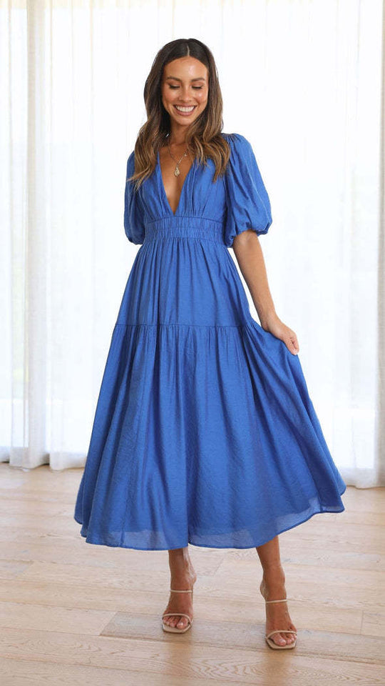 Taillierter Midikleid