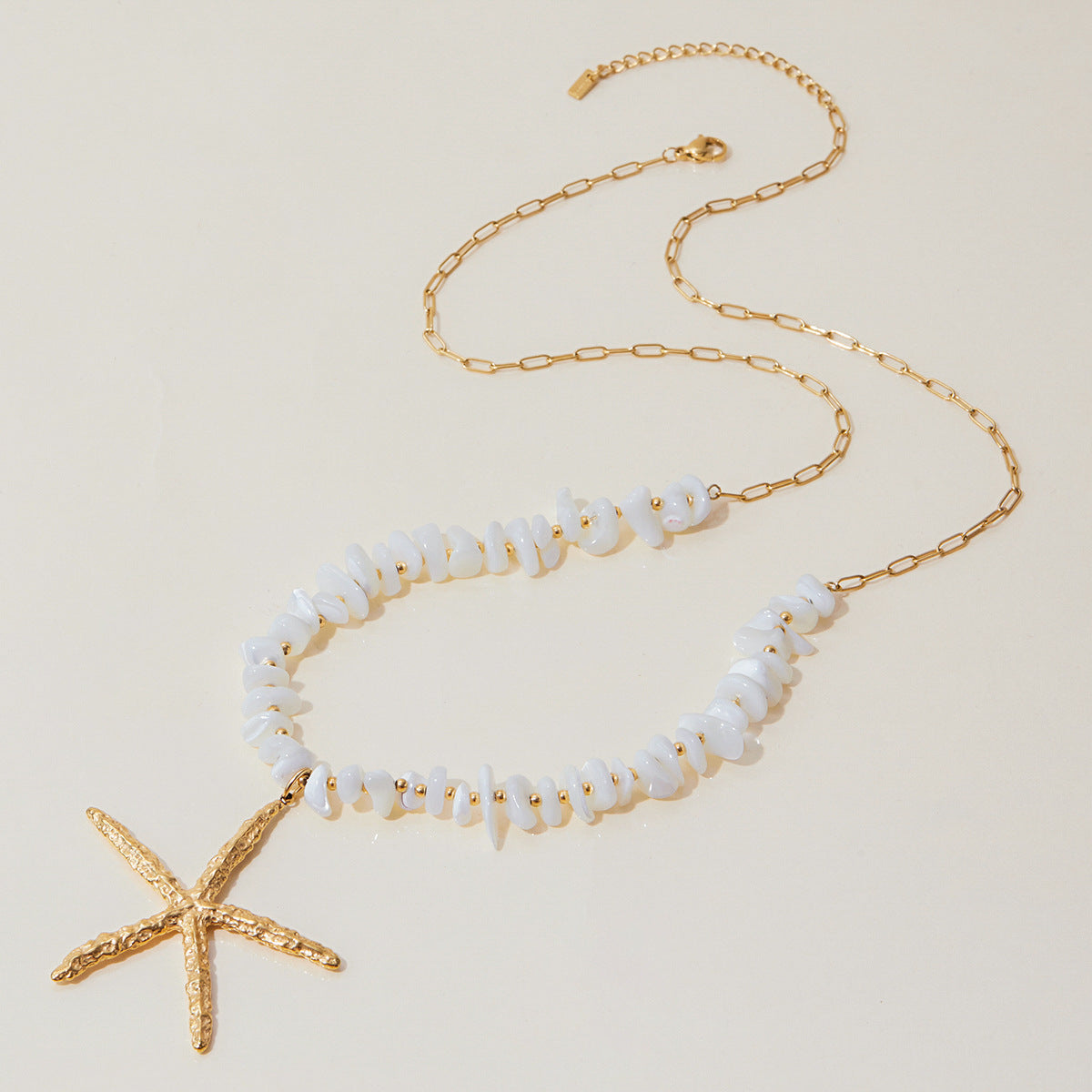 Damen Halskette mit frischen Perlen und hypoallergenem Edelstahl Shop Nory