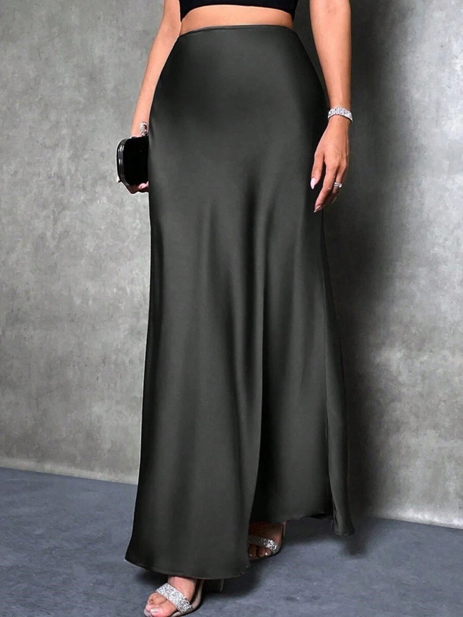 Damen Maxirock mit fließendem Schnitt und elegantem Fall