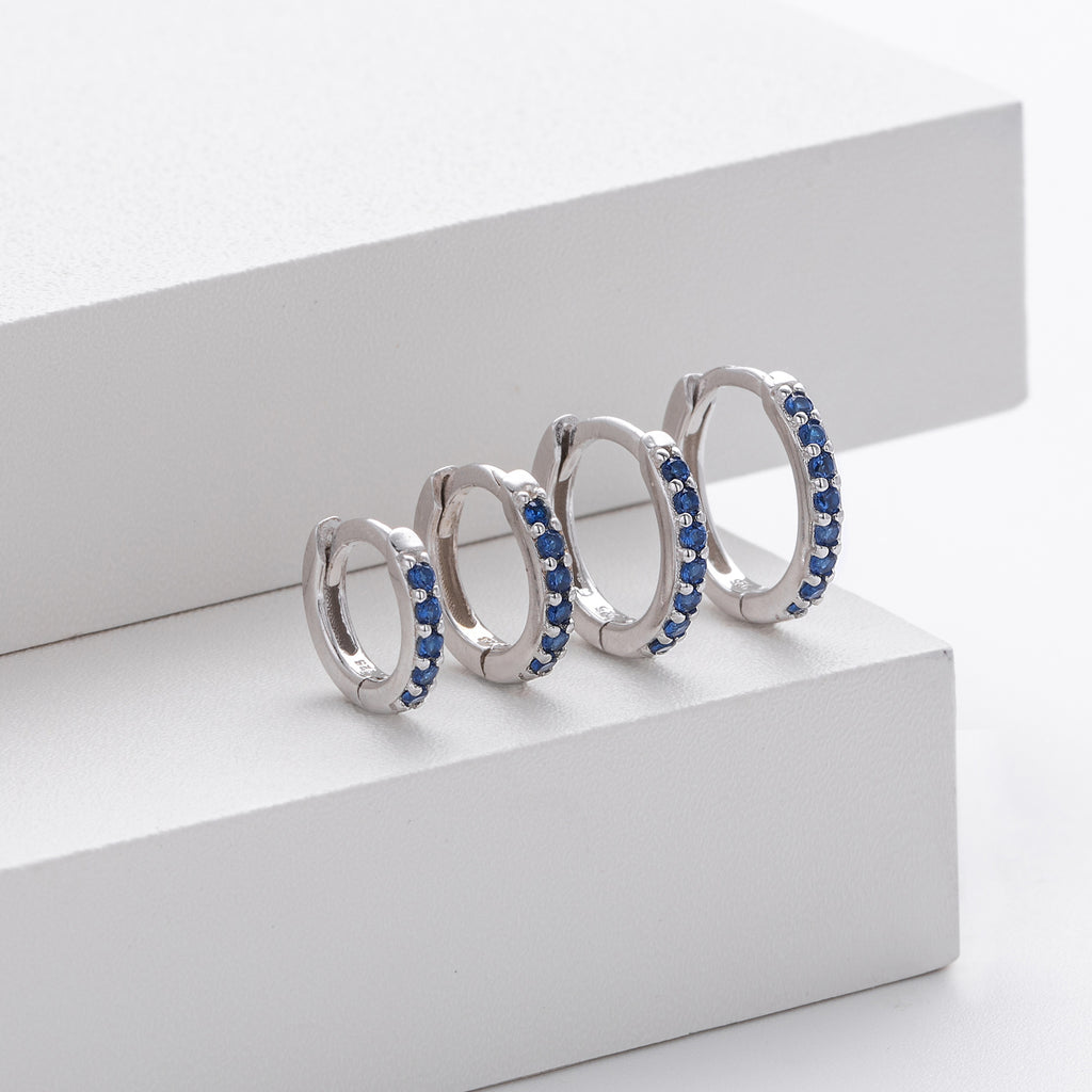 Damen Ohrstecker mit funkelnden Zirkonsteinen aus hochwertigem 925 Sterling Silber Shop Nory