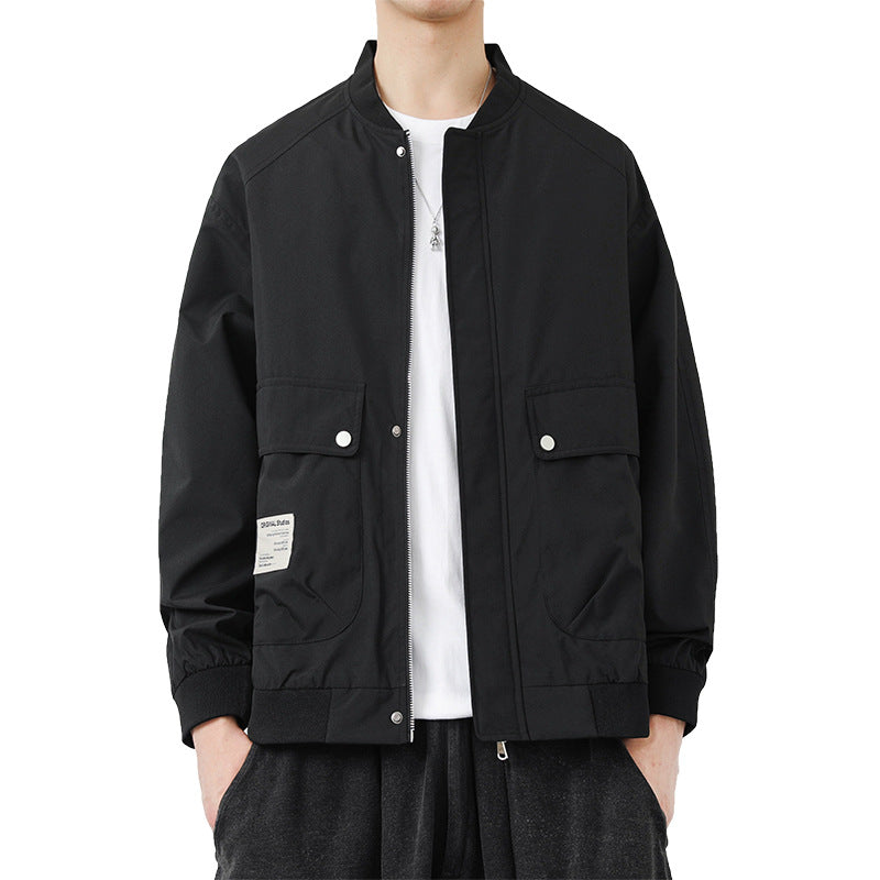 Herren Moderne Utilityjacke mit Stehkragen Shop Nory