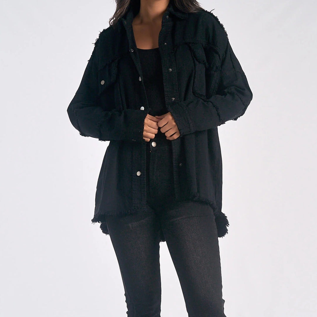 Damen Modische Overshirtjacke