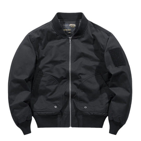 Herren Kurz geschnittene leichte Bomberjacke mit taktischem Ärmelpatch und robustem Funktionsshell Shop Nory