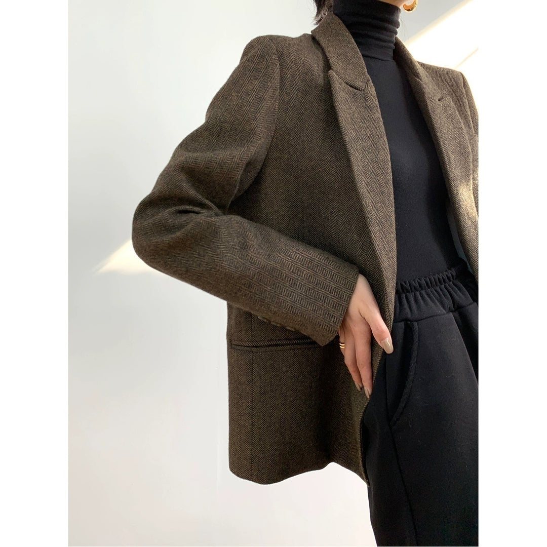 Damen Eleganter Wollblazer Shop Nory