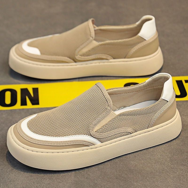 Herren Minimalistischer Strick-Slip-On mit reflektierenden Details und Komfortplateau Shop Nory