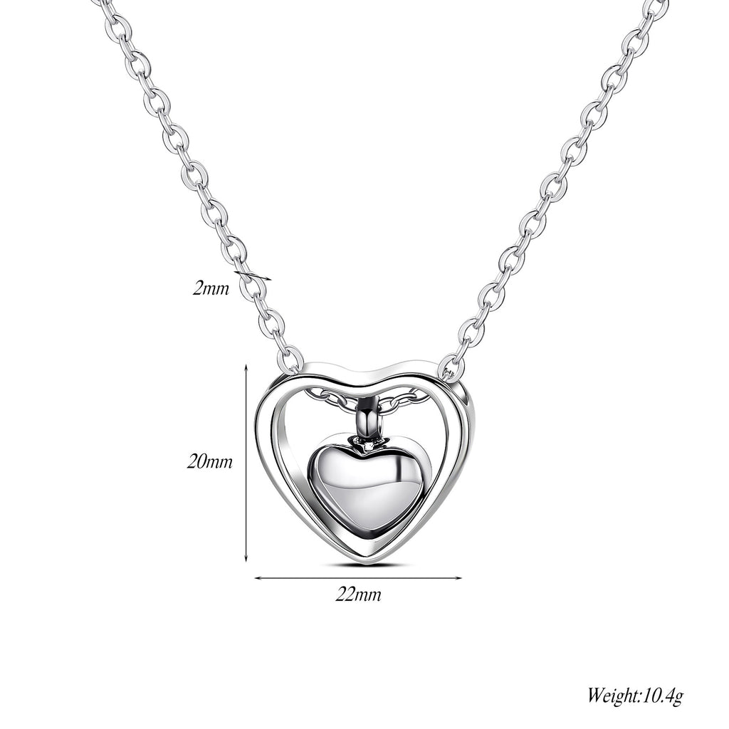 Damen Halskette mit herzförmigem Anhänger und elegantem Design Shop Nory