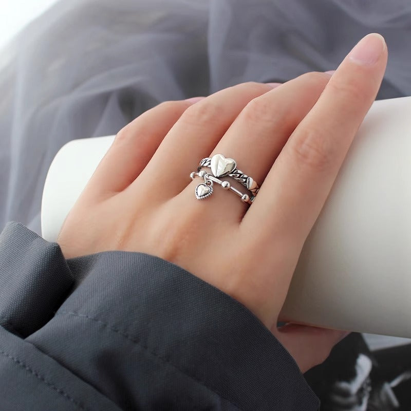 Damen Herzförmiger Ring Shop Nory