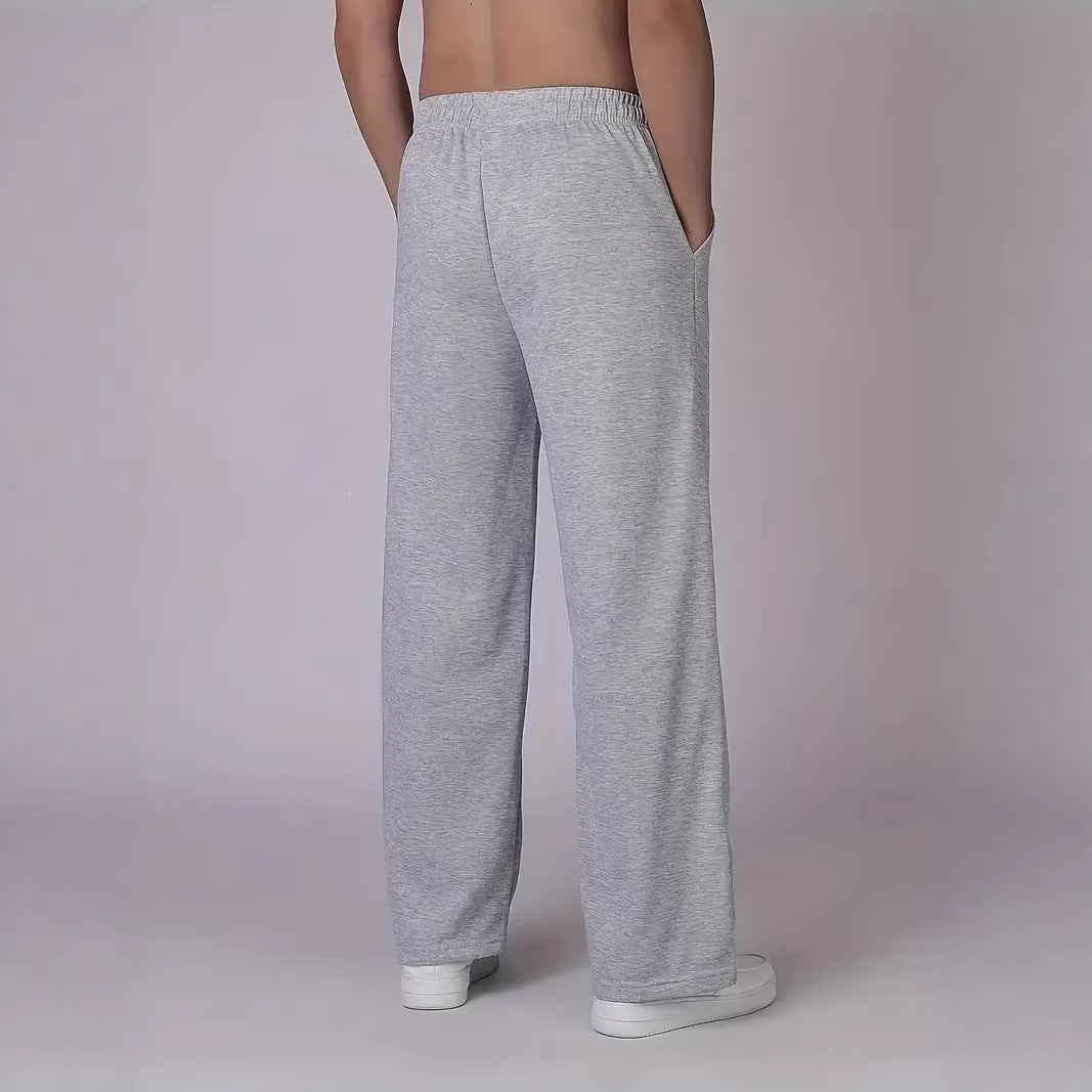 Herren nan Straight‑Leg Sweatpants aus French‑Terry mit elastischem Komfortbund und Kordelzug Shop Nory
