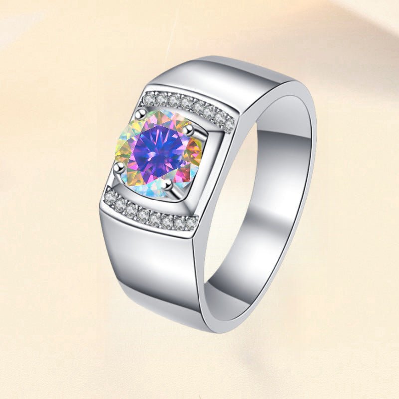 Damenring mit zartem, runden Pink-Zirkonia und funkelndem Design Shop Nory