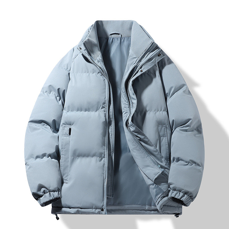 Herren Modische Thermo‑Wattierte Kurzjacke im Boxy‑Schnitt mit Rippenkragen Shop Nory