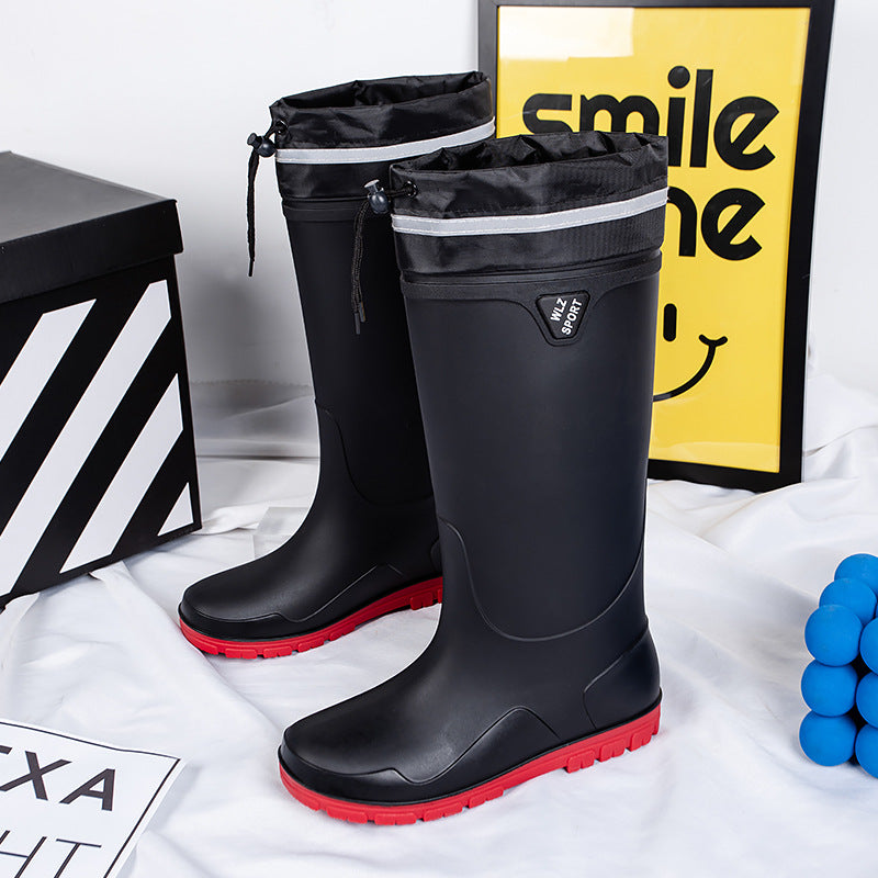 Herren Wasserdichte knielange Gummistiefel mit rutschfester Profil-Laufsohle und ergonomischem Fußbett Shop Nory