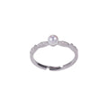 Damenring mit eleganter Perle und glitzernden Zirkonia Shop Nory