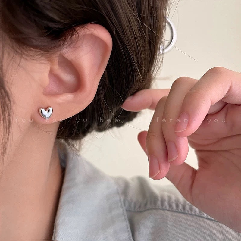 Damen Ohrstecker mit herzförmigem Design Shop Nory