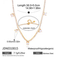 Damen elegante Halskette mit funkelnden Zirkonia und verstellbarer Verlängerung Shop Nory