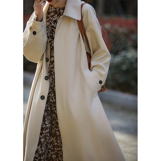 Damen Elegant geschnittener Trenchcoat Shop Nory