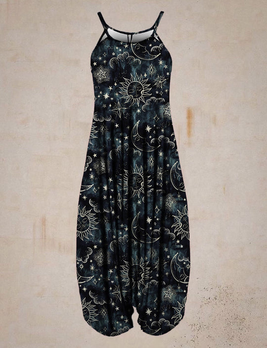 Damen Jumpsuit mit astrologischem Print Shopnory