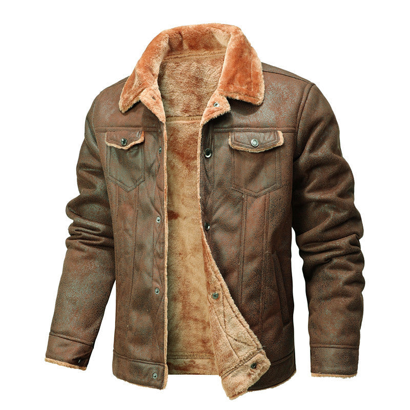 Herren Wildlederoptik Jacke Shop Nory