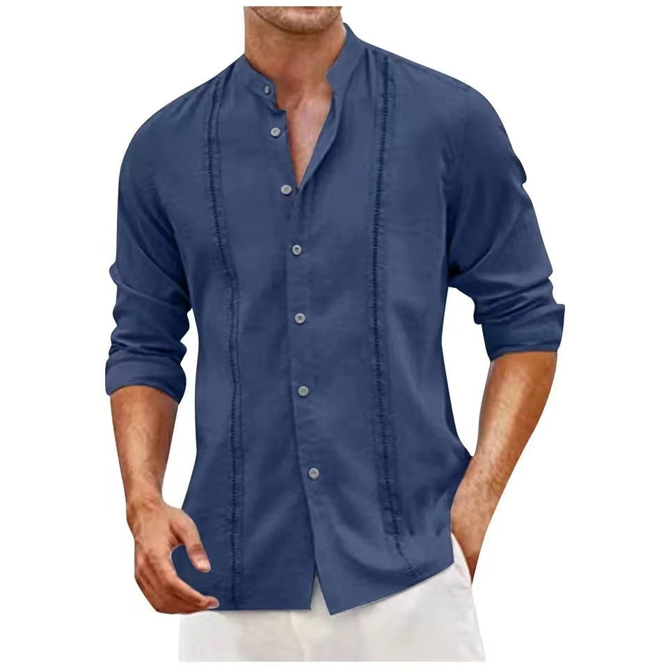 Herren lässige Leinenbluse