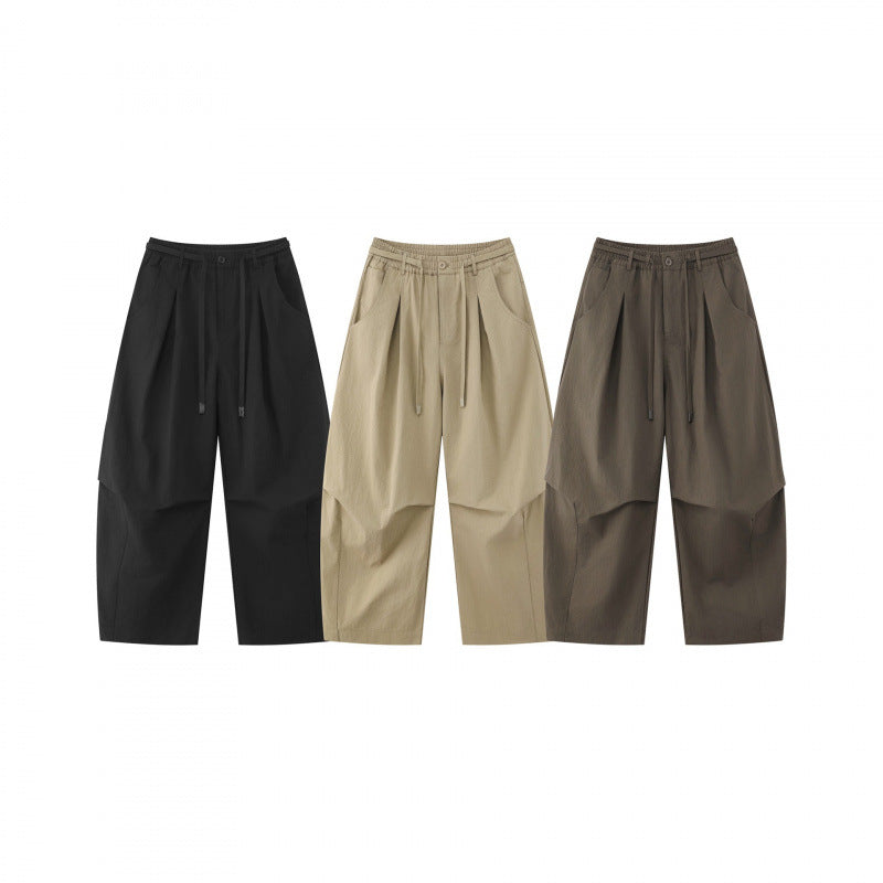Unisex Weite Lagenhose mit ballonförmiger Silhouette, hoher Leibhöhe und Kordelzug Shop Nory