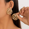 Damen extravagante Statement-Ohrringe aus hochwertigem Metall