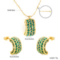 Damen Schmuckset mit funkelnden Zirkonia-Elementen und eleganten Anhängern Shop Nory