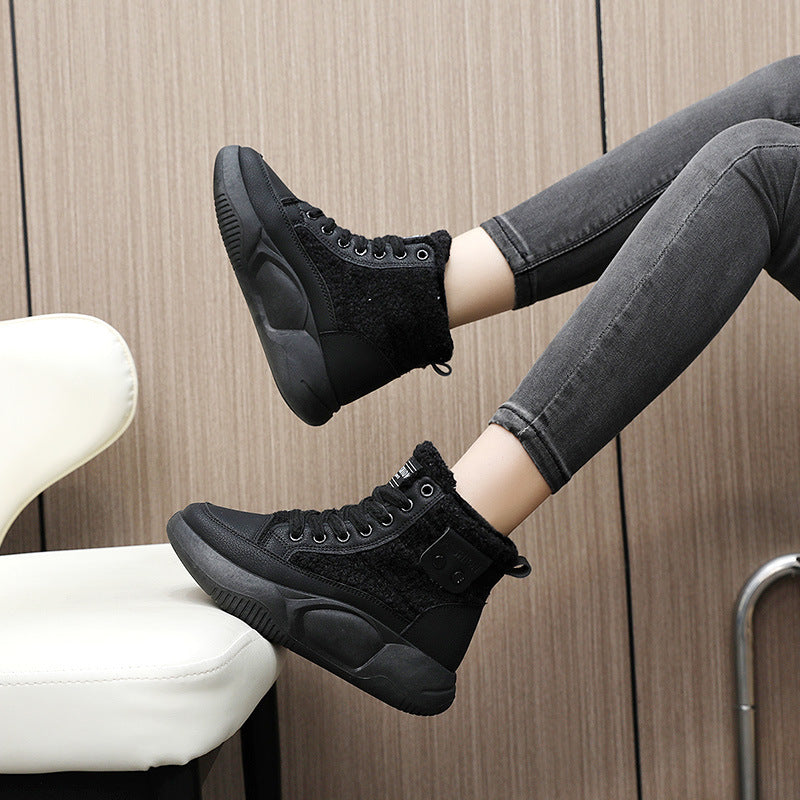 Damen High-Top Sneakers mit isolierendem Innenfutter und rutschfester Sohle