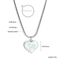Damen Edelstahl-Halskette mit herzförmigem Anhänger und Antiallergischer Eigenschaften Shop Nory