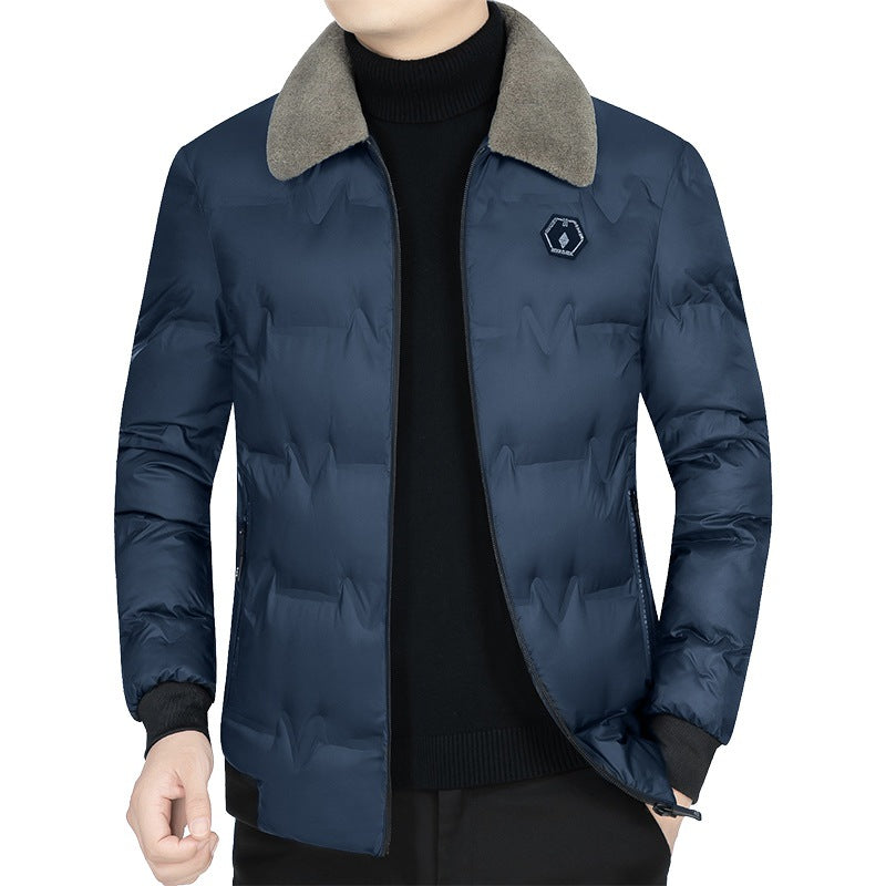 Herren Stepp-Bomberjacke mit Teddykragen und winddichter Außenhülle Shop Nory