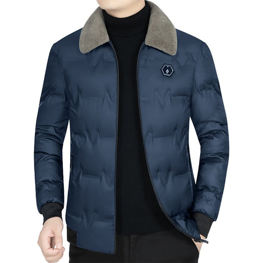 Herren Stepp-Bomberjacke mit Teddykragen und winddichter Außenhülle Shop Nory