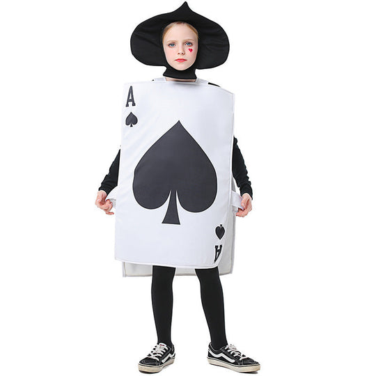 Kartenkostüm für Herren mit detailliertem Design und Trägern Shop Nory