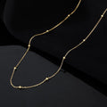 Frauen Zarte Goldperlen Kette Halskette Shop Nory