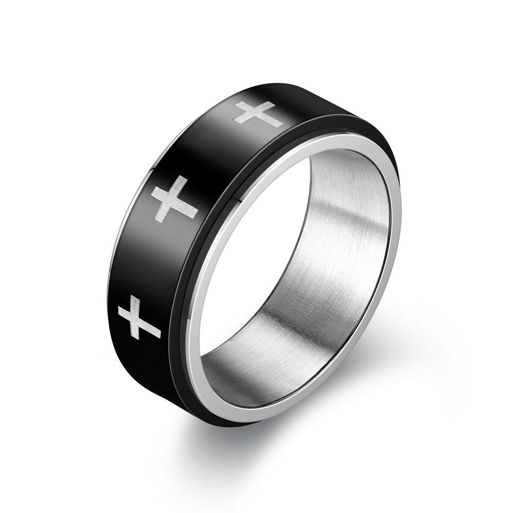 Herren Ring mit modernem Schriftzug und ausgefallenem Design Shop Nory