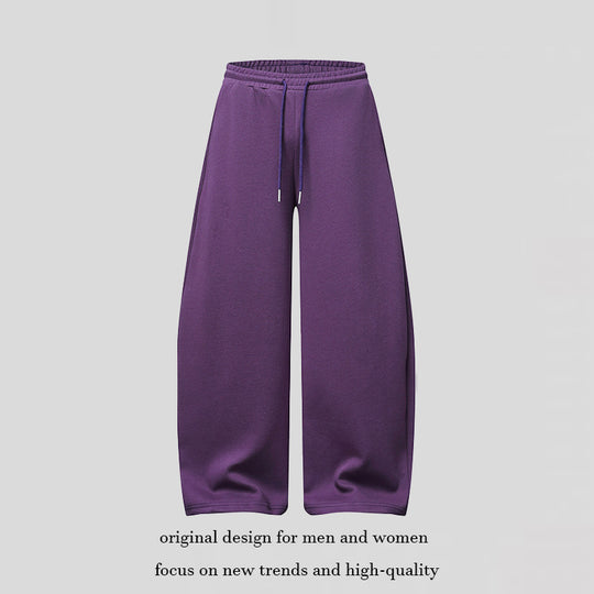 Damen Palazzo-Sweatpants mit hohem Elastikbund, Kordelzug und extra weitem Bein Shop Nory