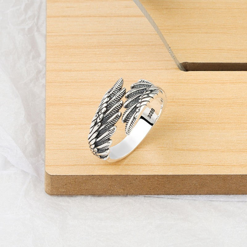 Damenring mit filigranem Blattdesign Shop Nory