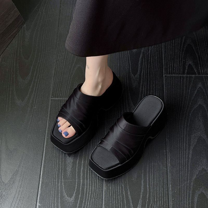 Damen Plateau-Pantoletten mit Leopardenprint und geknoteter Bandage Shop Nory