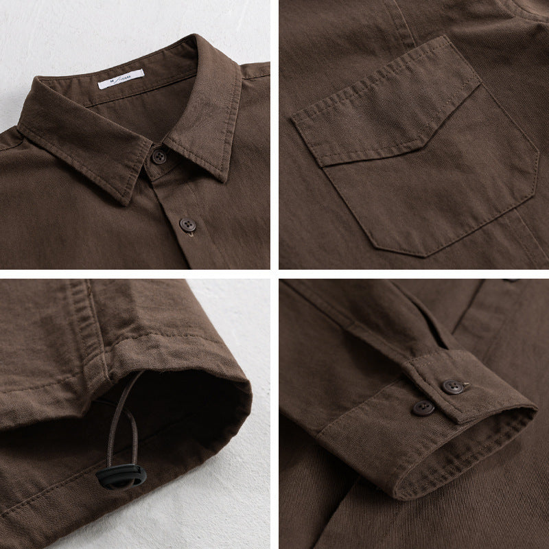 Herren Leichtes Overshirt-Jackett aus Baumwollmix mit aufgesetzter Brusttasche Shop Nory